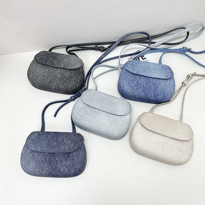 Sac à bandoulière simple en denim pour femme 