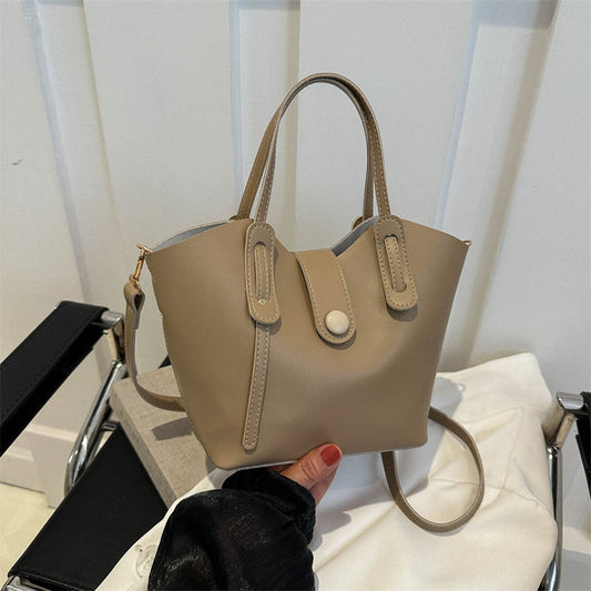 Sac à main décontracté simple de couleur unie pour femme 