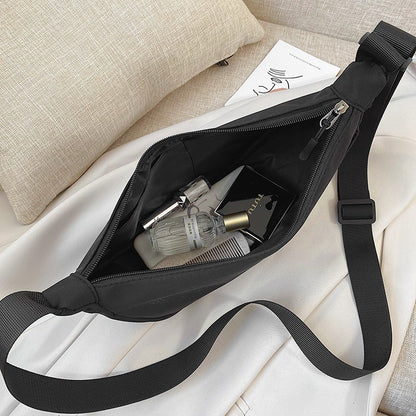 Summer Women Fashionable Simple Dumpling Shape Oxford Cloth Crossbody Bag