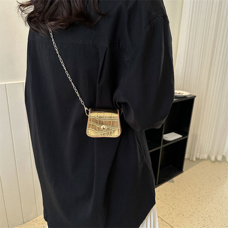 Women Simple Casual Mini Square Chain Crossbody Bag