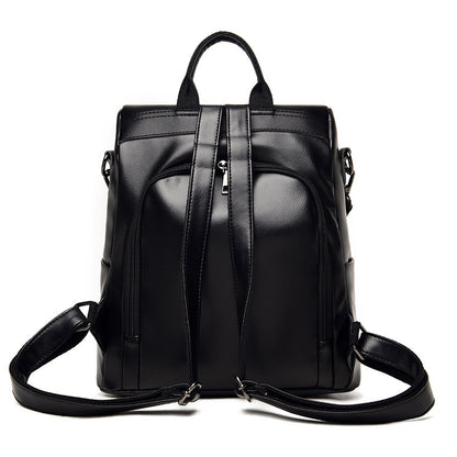 Women Fashionable Simple Large Capacity Multi-Functional PU Backpack