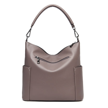 Sac à main élégant et tendance pour femme, sac à bandoulière en cuir souple de grande capacité 