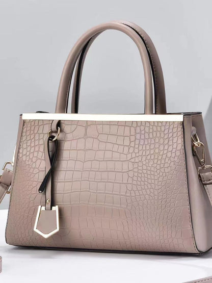 Sacs à main simples de grande capacité, couleur unie, imprimé crocodile 