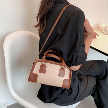 Sac à bandoulière grande capacité à blocs de couleurs tendance 