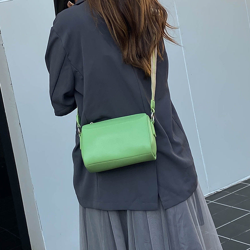 Women Fashion Casual Square Wide Strap Crossbody Bag