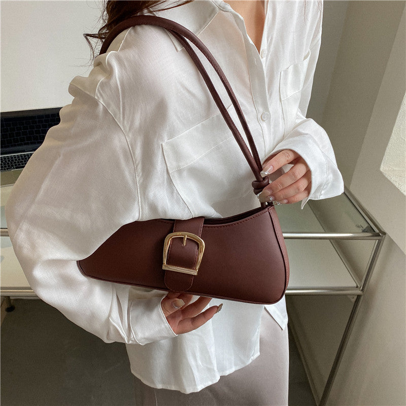 Sac à main tendance couleur unie pour femme 