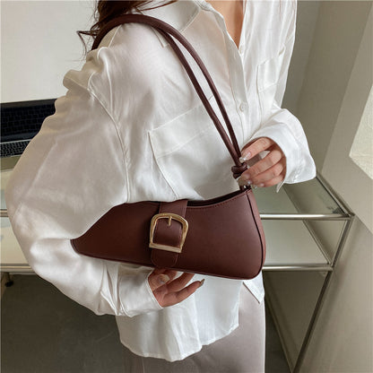 Sac à main tendance couleur unie pour femme 