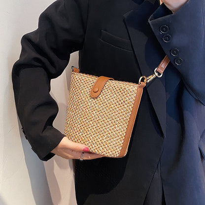 Sac à bandoulière tissé décontracté de style bohème 