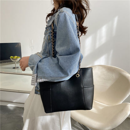 Sac à bandoulière carré en PU pour femme, grande capacité, tendance 