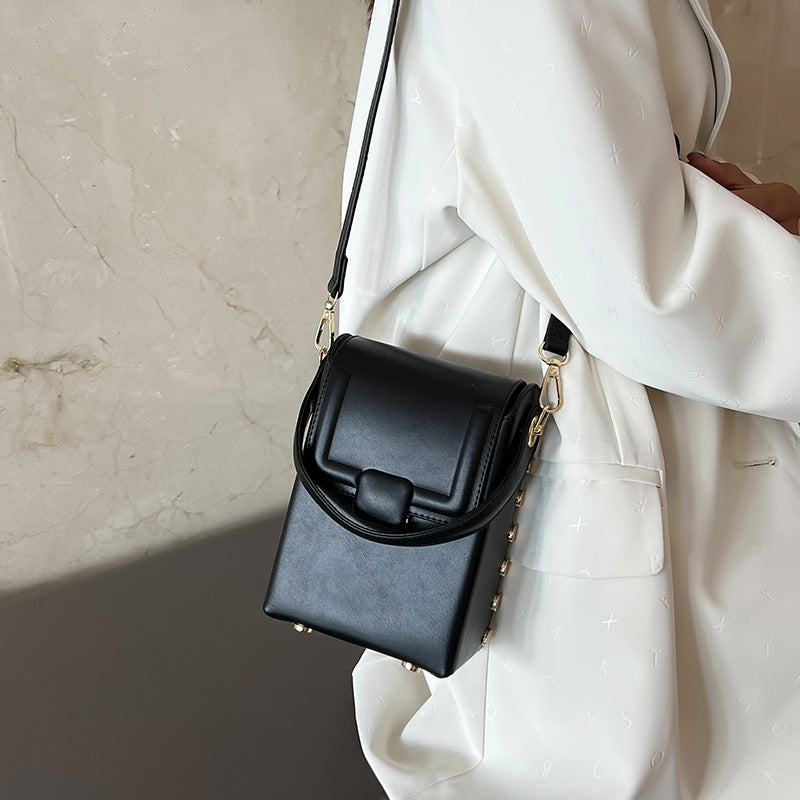 Women Fashion Casual Contrast Color Crossbody Bag