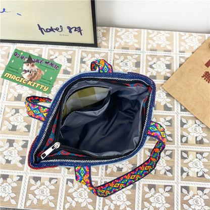 Sac à main mignon de style ethnique rétro de dessin animé 