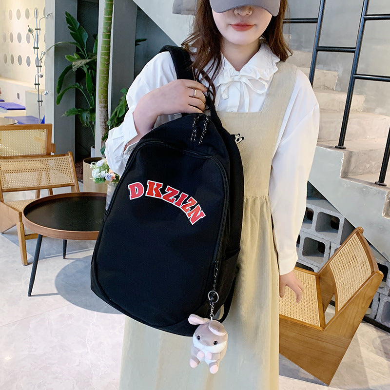 Women Fashion Alphabet Large Capacity Backpack