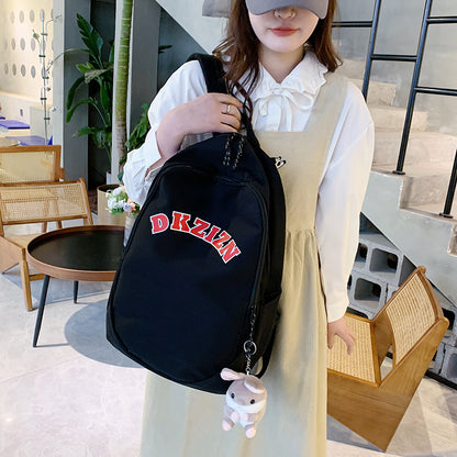 Women Fashion Alphabet Large Capacity Backpack