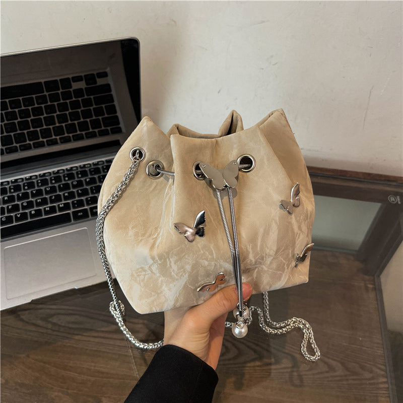 Autumn Women Fashion Elegant Butterfly Chain Shoulder Bag