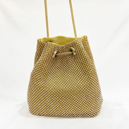 Sac seau décontracté à strass pour femme 