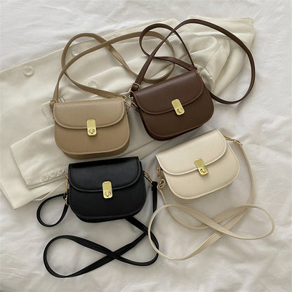 Simple Solid Color Clutch Crossbody Bag