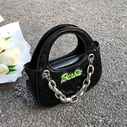 Sac bandoulière Pop Chain couleur unie 