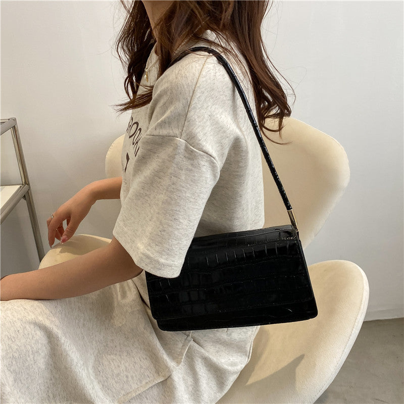 Women'S Fashion Stone Pattern Candy Color Tote Shoulder Bag