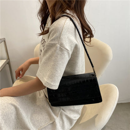 Women'S Fashion Stone Pattern Candy Color Tote Shoulder Bag
