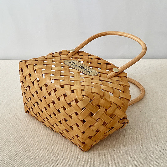 Sac à main en paille tressée tendance 