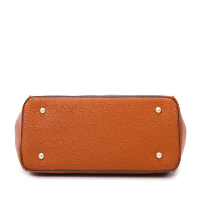 Ensemble de trois sacs à main décontractés à motif litchi et motif crocodile pour femme 