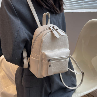Women Fashion Solid Color Large Capacity Backpack