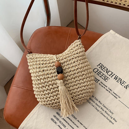 Bohemian Casual Woven Shoulder Bag