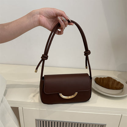 Sac à bandoulière carré simple de couleur unie 