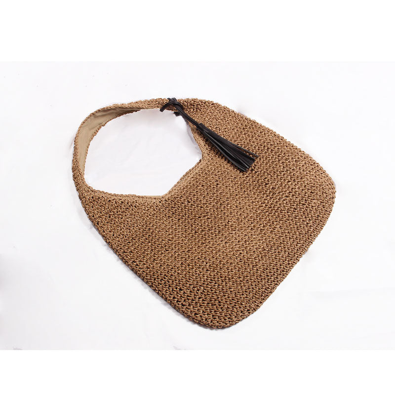 Fashion Summer Large Capacity Straw Woven Shoulder Bag