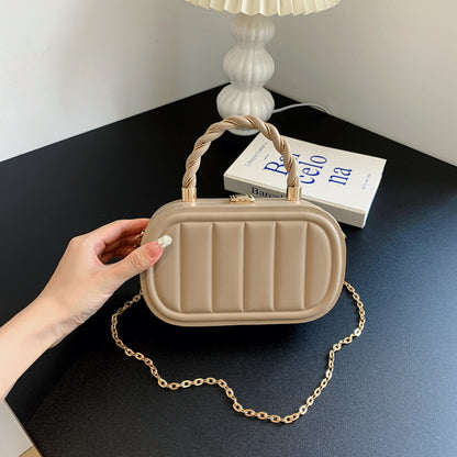 Fashionable Simple Solid Color Portable HandBags Shoulder Bag