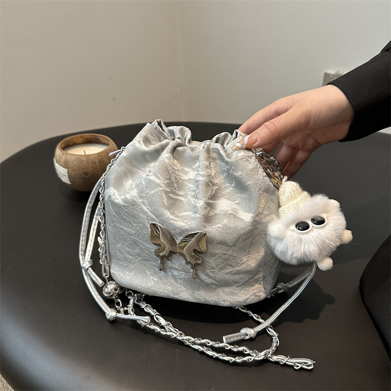 Women Fashion Elegant Butterfly Chain Pendant Crossbody Bag