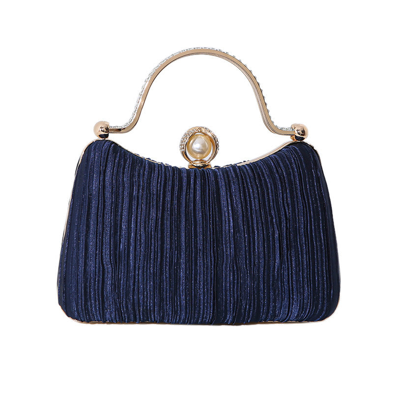Sac de soirée plissé élégant 