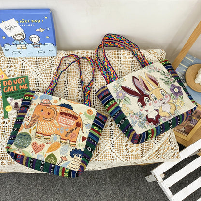 Sac à main bohème ethnique vintage grande capacité 