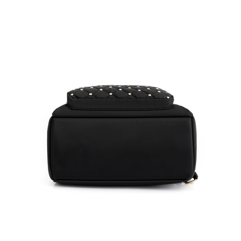 Women Fashion Embroidered Thread Oxford Backpack