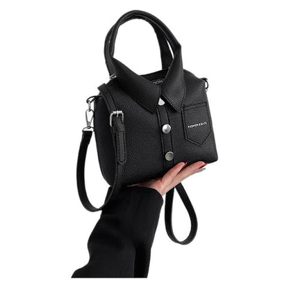 Petit sac à bandoulière carré tendance pour femme, couleur unie, créatif 