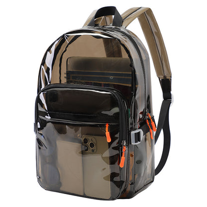 Women Fashion Clear PVC Large Capacity Backpack