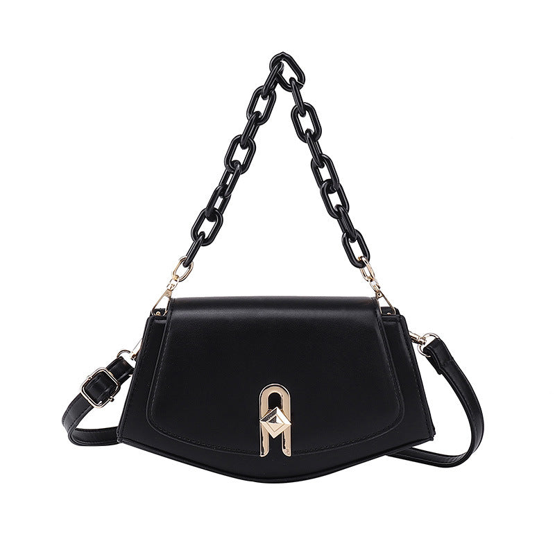 Women Fashion Casual Simple Solid Color Crossbody Bag