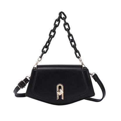 Women Fashion Casual Simple Solid Color Crossbody Bag