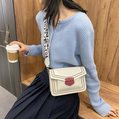 Sac à bandoulière carré large et tendance 