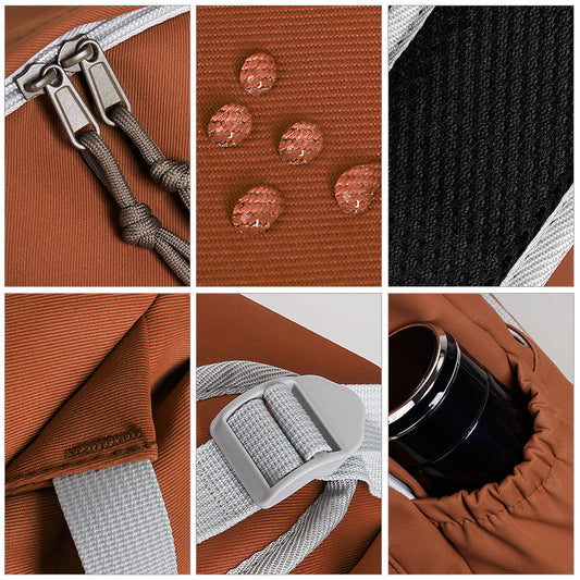 Simple And Fashionable Large Capacity Color Block Backpack