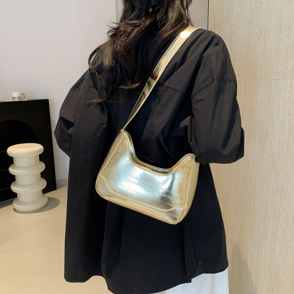 Fashion Solid Color Chain Shoulder Bag