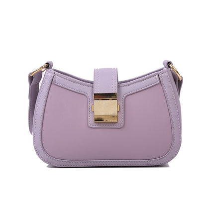 Women'S Fashion Solid Color Shoulder Underarm Bag Hand Saddle Bag