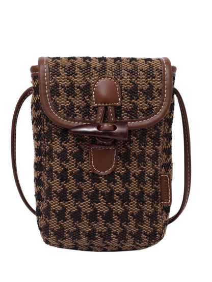 Women Fashion Casual Leopard Mini Mobile Phone Crossbody Bag