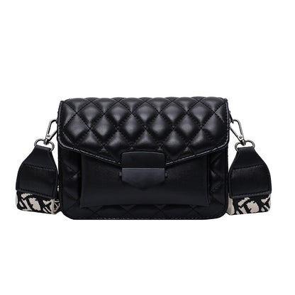 Women Elegant Solid Color Crossbody Quilted Bag