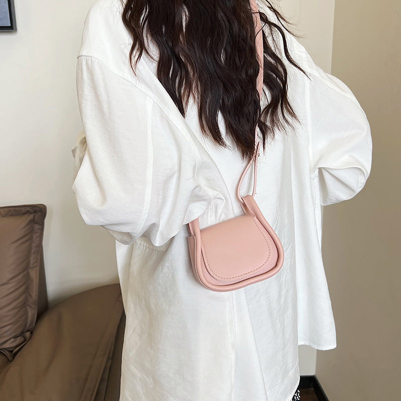 Women Fashion Casual Solid Color Mini Crossbody Bag