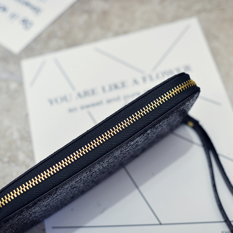 Women'S Fashion Sequin Long Hand Coin Purse