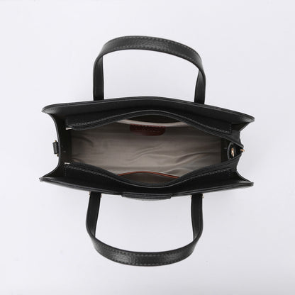 Women Casual Simple Solid Color Large Capacity Handbag Three-Piece Set