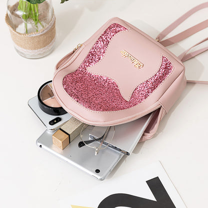 Women Fashion Sequin Cat Backpack