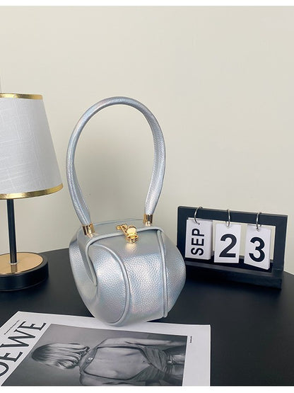 Sac à main tendance et créatif de couleur unie 