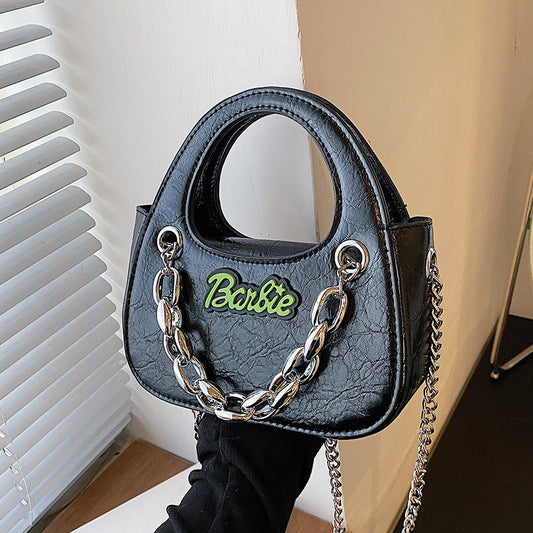 Sac bandoulière Pop Chain couleur unie 